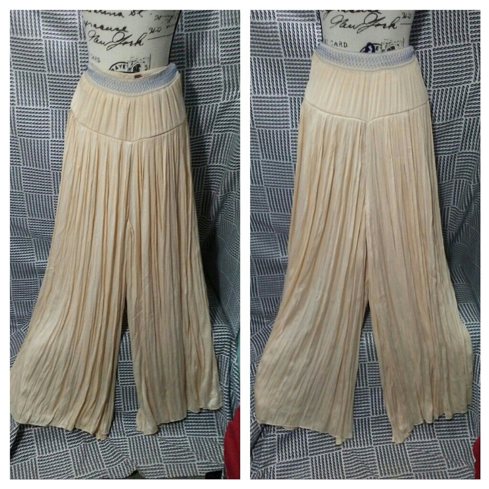 Free People wide leg Tropical Heat pant